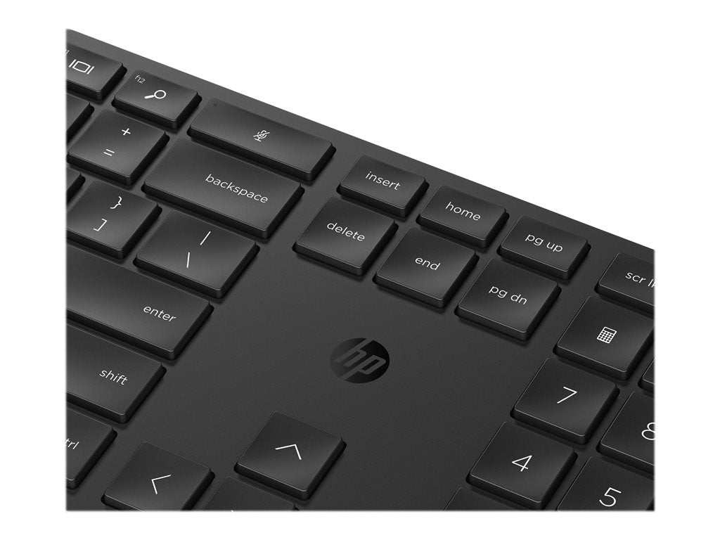 HP 655 - Keyboard and mouse set - wireless - 2.4 GHz - US - black - for Pro x360 Fortis 11 G9 Notebook; ProBook 445 G9 Notebook 4R009AA#ABA