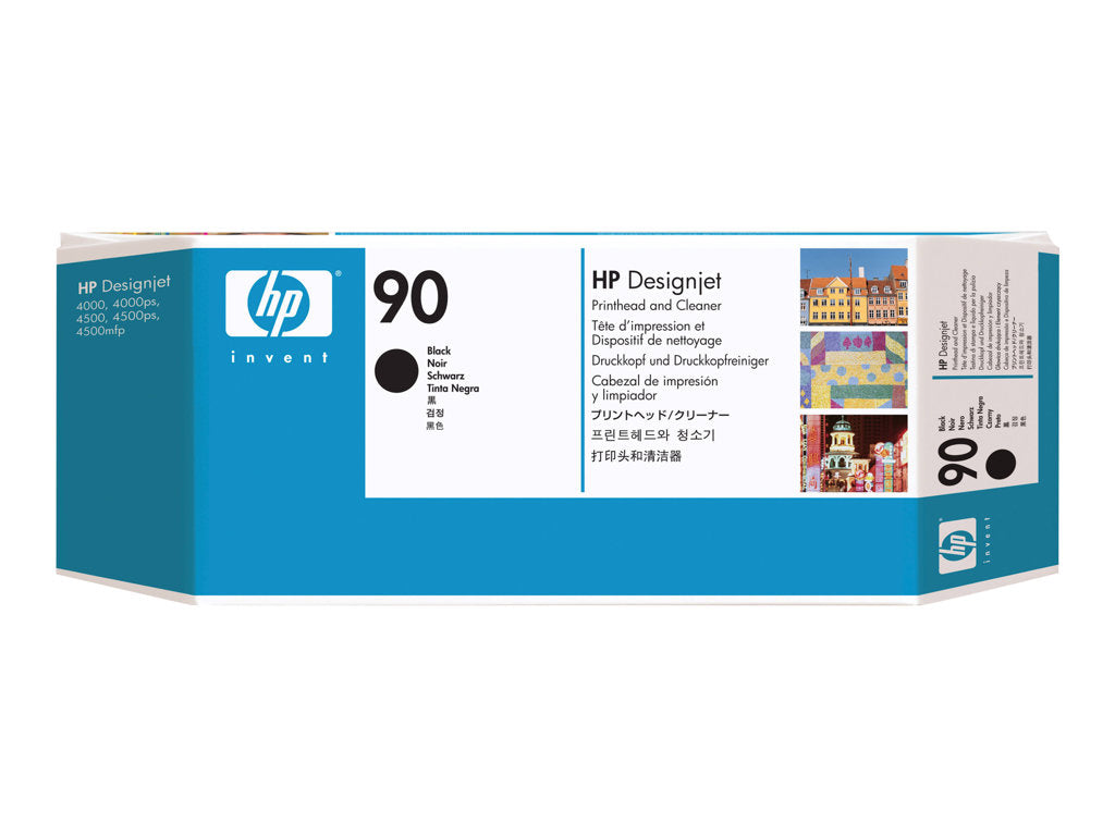 HP 90 - Black - printhead with cleaner - for DesignJet 4000, 4000ps, 4020, 4020ps, 4500, 4500mfp, 4500ps, 4520, 4520
