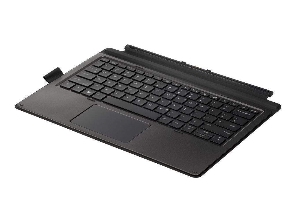 HP Collaboration - Keyboard - with ClickPad - backlit - dock - US - black - for Pro x2 612 G2
