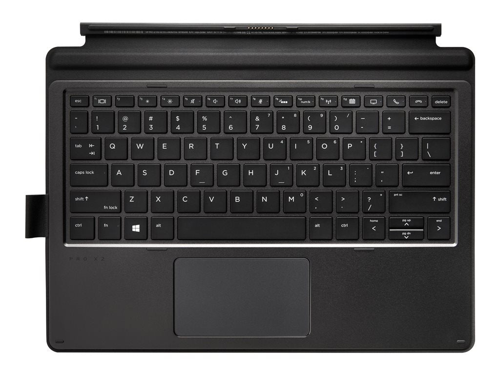 HP Collaboration - Keyboard - with ClickPad - backlit - dock - US - black - for Pro x2 612 G2