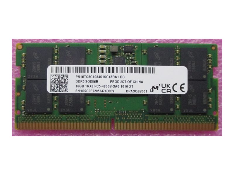 HP - DDR5 - module - 16 GB - SO-DIMM 262-pin - 4800 MHz / PC5-38400 - 1.1 V - non-ECC