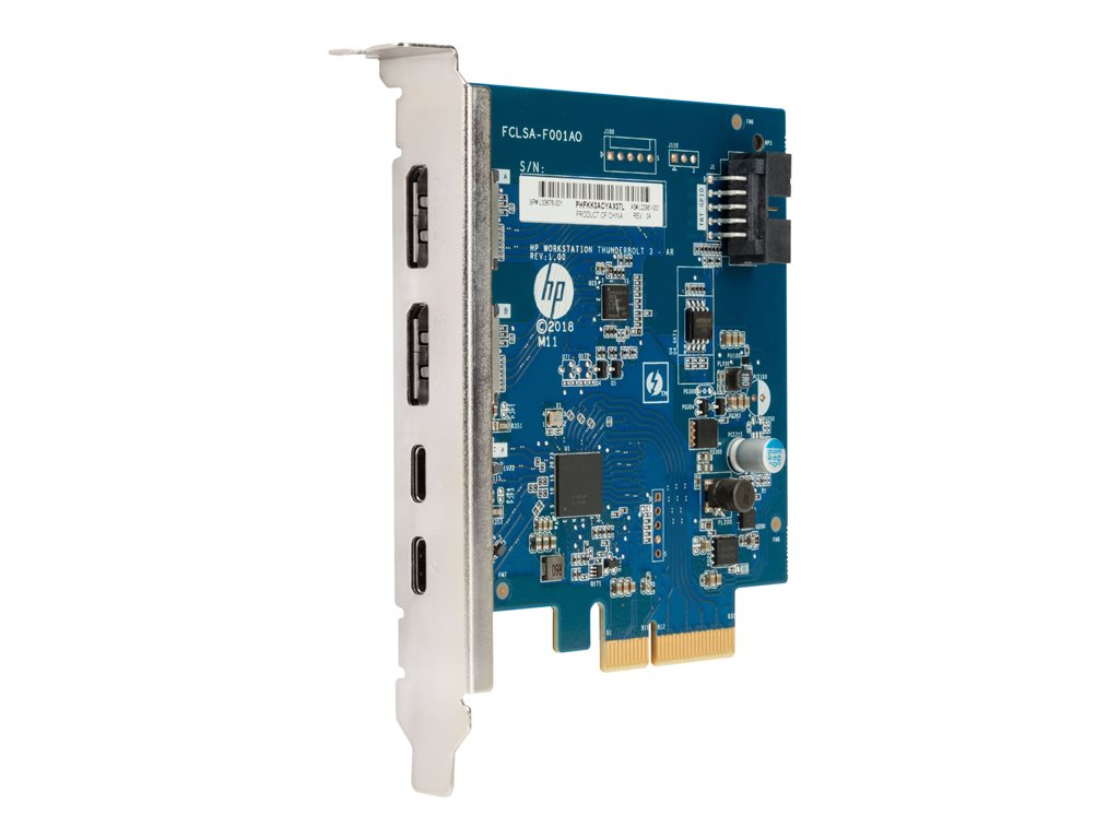 HP Dual Port Add-in-Card - Thunderbolt adapter - PCIe - Thunderbolt 3 x 2 - promo - for Workstation Z1 G5 Entry, Z2 G5