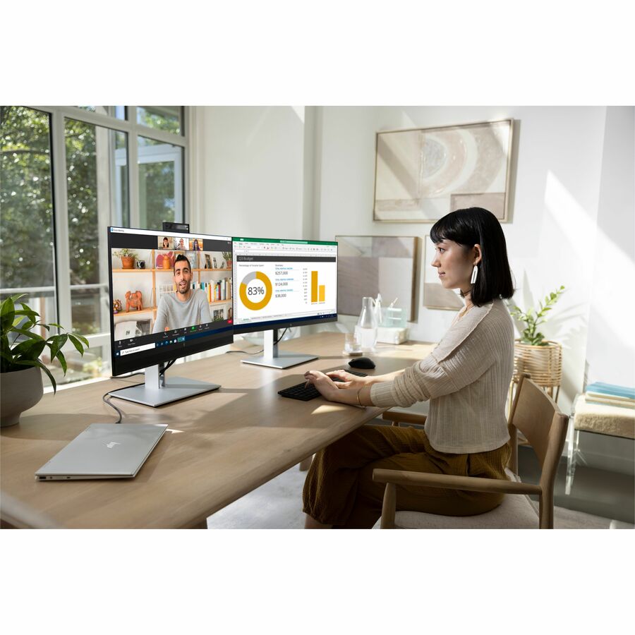 HP E27 G4 27 Inch Computer Monitor - Professional FHD IPS Display | TecISoft 9VG71AA#ABA