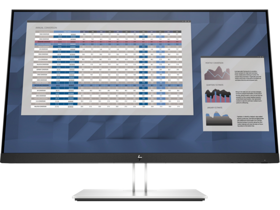 HP E27 G4 27 Inch Computer Monitor - Professional FHD IPS Display | TecISoft 9VG71AA#ABA