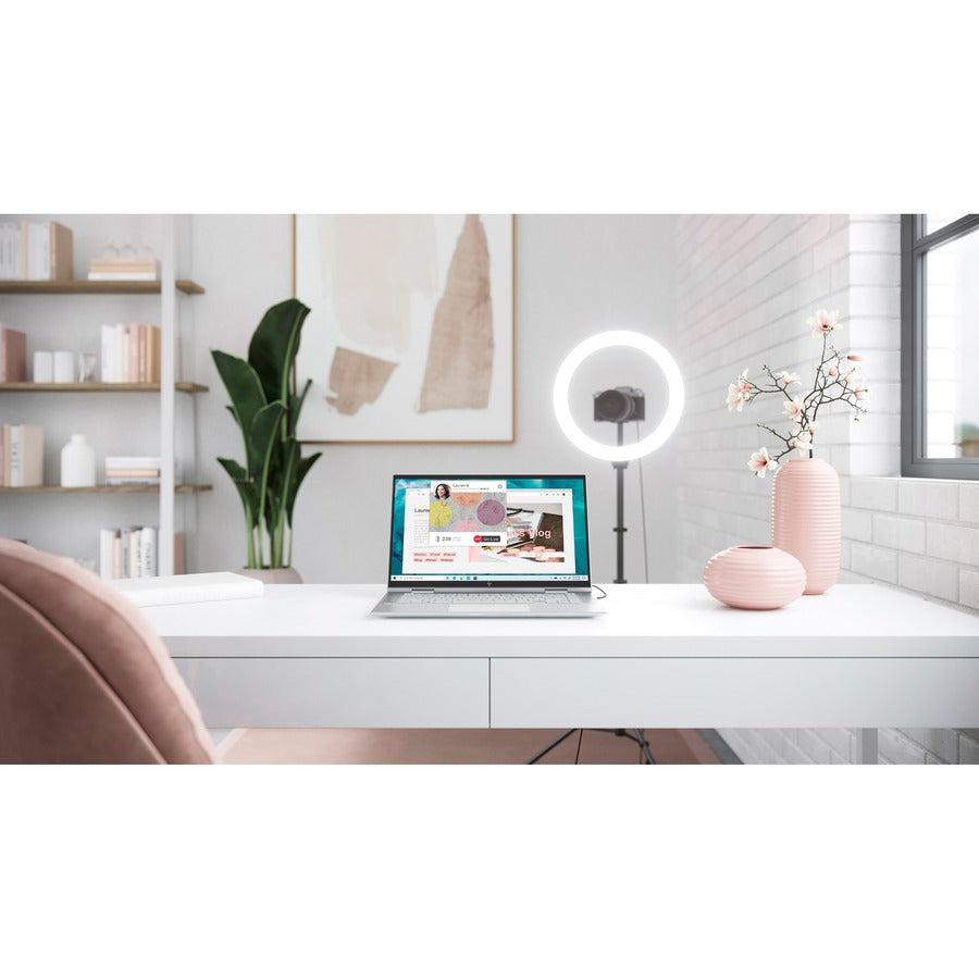 HP ENVY x360 15-es2000 15-es2001nr 15.6" Touchscreen Convertible 2 in 1 Notebook - Full HD - 1920 x 1080 - Intel Core i5 12th Gen i5-1240P Dodeca-core (12 Core) - 8 GB Total RAM - 512 GB SSD - Natural Silver Aluminum