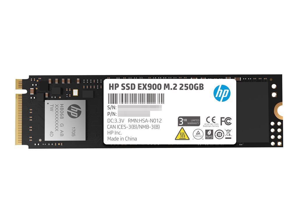 HP EX900 - SSD - 250 GB - internal - M.2 2280 - PCIe 3.0 x4 (NVMe)