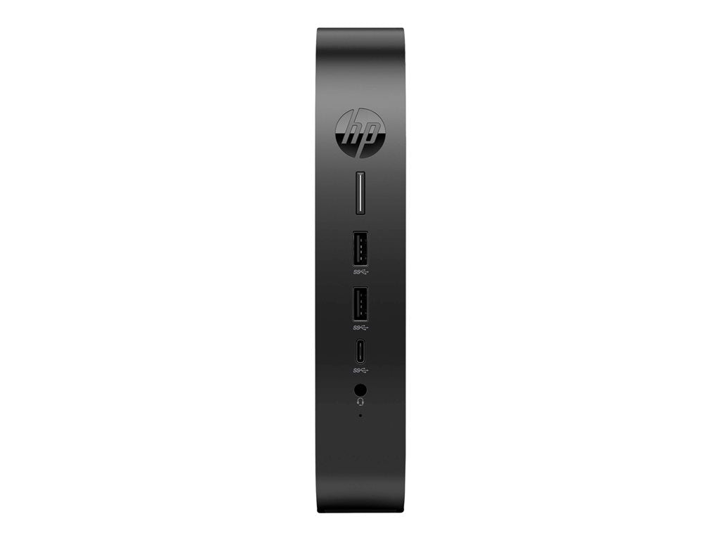 HP Elite t655 - Thin client - SFF 1 x Ryzen Embedded R2314 / up to 3.5 GHz - RAM 4 GB - flash 32 GB - eMMC - Radeon