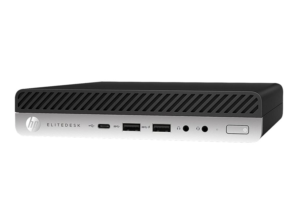 HP EliteDesk 800 G3 - Mini desktop - Core i5 7500T / up to 3.3 GHz - vPro - RAM 8 GB - SSD 256 GB - HD Graphics 630 -