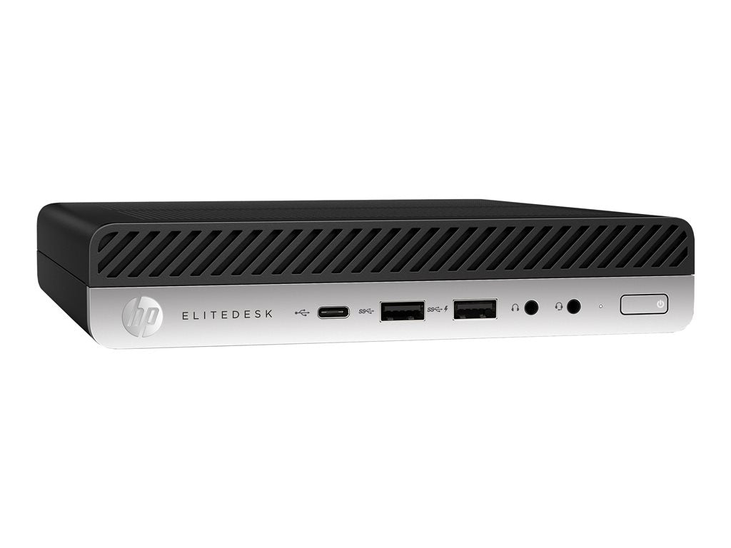 HP EliteDesk 800 G5 - Mini desktop - Core i7 9700T / up to 4.3 GHz - vPro - RAM 32 GB - SSD 1 TB - NVMe - UHD Graphics