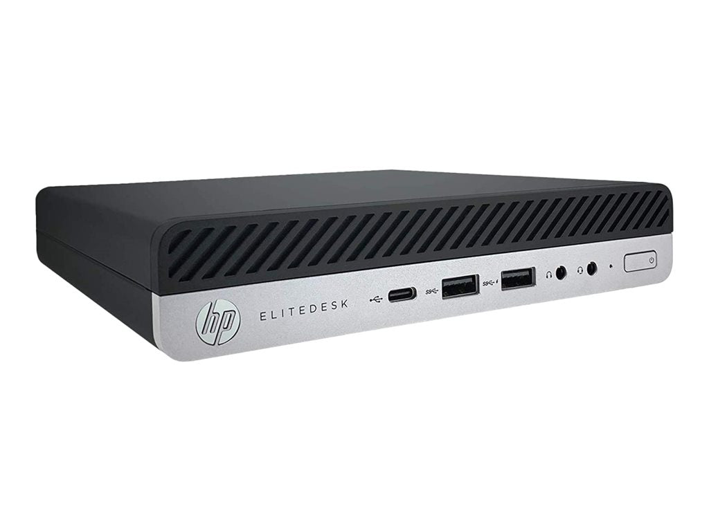 HP EliteDesk 800 G5 - Mini desktop - Core i7 9700T / up to 4.3 GHz - vPro - RAM 32 GB - SSD 1 TB - NVMe - UHD Graphics