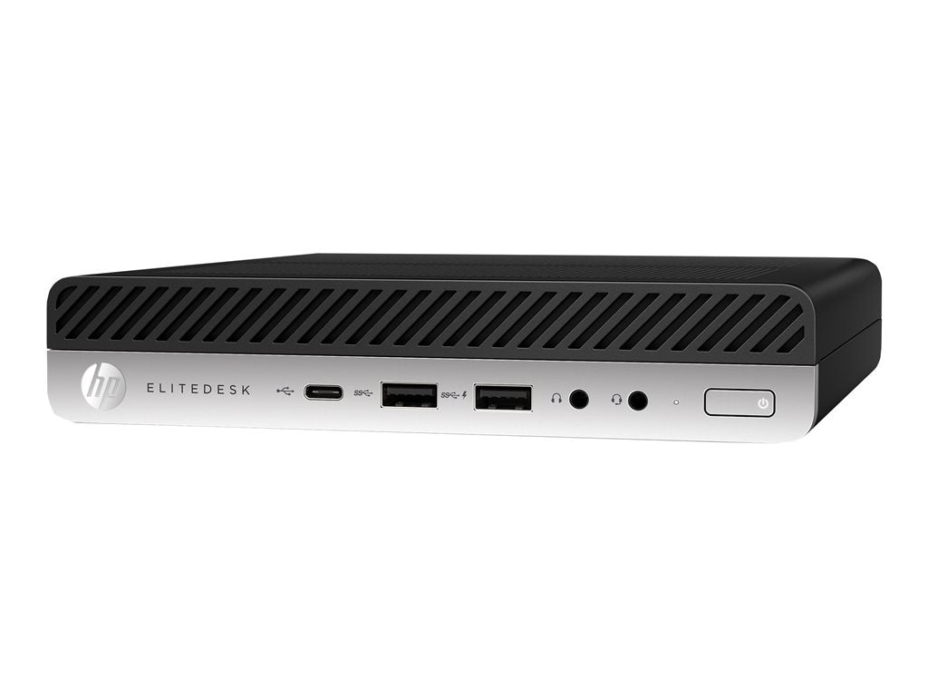 HP EliteDesk 800 G5 - Mini desktop - Core i7 9700T / up to 4.3 GHz - vPro - RAM 32 GB - SSD 1 TB - NVMe - UHD Graphics