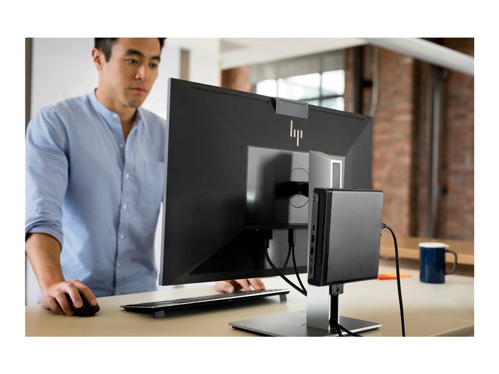 HP EliteDesk 800 G6 - Mini desktop - Core i5 10600 / up to 4.8 GHz - vPro - RAM 8 GB - SSD 256 GB - NVMe, TLC - UHD