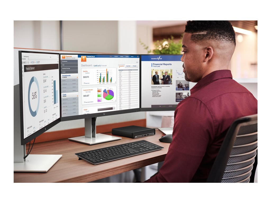 HP EliteDesk 805 G6 - Mini desktop - Ryzen 3 Pro 4350GE / up to 4 GHz - AMD PRO - RAM 8 GB - HDD 500 GB - Radeon