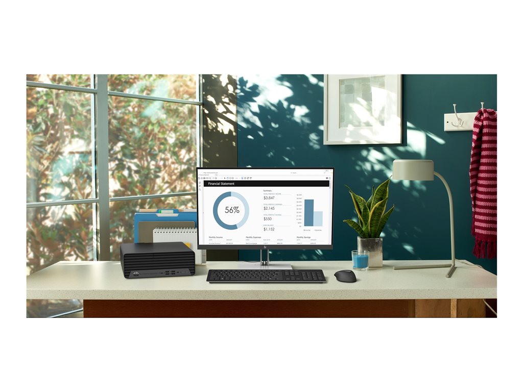 HP EliteDesk 805 G6 - SFF - Ryzen 3 Pro 4350G / up to 4 GHz - AMD PRO - RAM 16 GB - HDD 500 GB - Radeon Graphics -