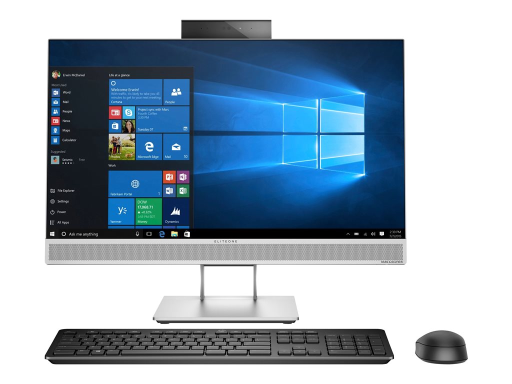 HP EliteOne 800 G4 - All-in-one Core i5 8500 / up to 4.1 GHz - vPro - RAM 8 GB - SSD 256 GB - NVMe, TLC - DVD-Writer -