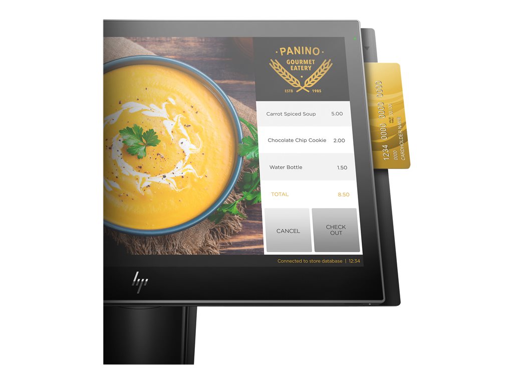 HP ElitePOS G1 Retail System 143 - All-in-one 1 x Core i3 7100U up to - RAM 8 GB - SSD 128 GB - HD Graphics 620 -