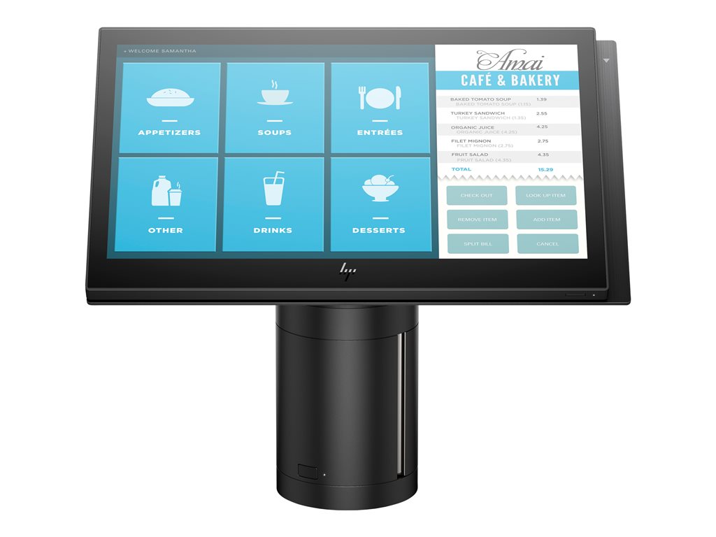 HP Engage One 141 - All-in-one - 1 x Celeron 3965U up to - RAM 4 GB - SSD 128 GB - TLC - HD Graphics 610 - Gigabit