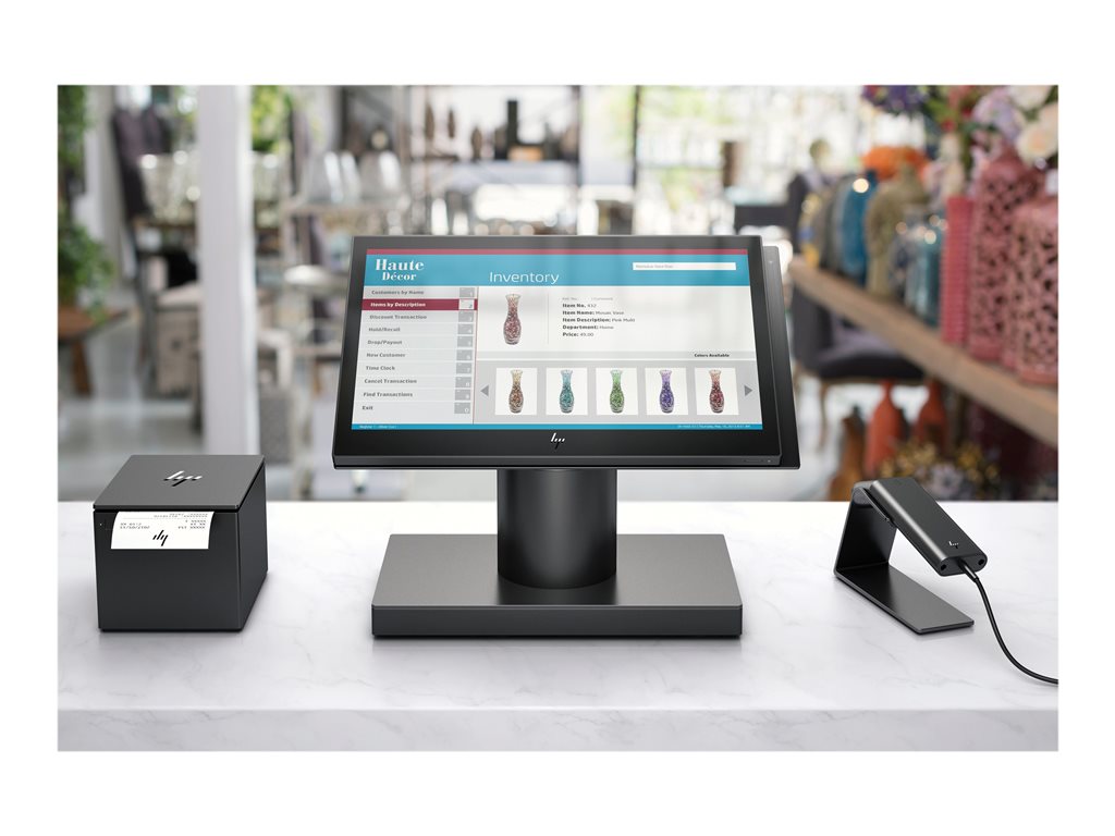 HP Engage One 141 - All-in-one 1 x Celeron 3965U up to - RAM 8 GB - SSD 128 GB - TLC, SSD 256 TB - HD Graphics 610 -