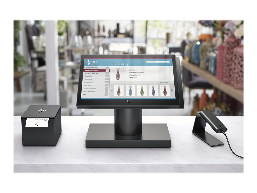 HP Engage One 143 - All-in-one - 1 x Core i3 7100U / 2.4 GHz - RAM 4 GB - SSD 128 GB - NVMe, TLC - HD Graphics 620 -