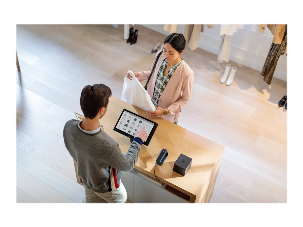 HP Engage One 143 - All-in-one - 1 x Core i3 7100U up to - RAM 8 GB - SSD 512 GB - NVMe, TLC, HP Value - HD Graphics 620