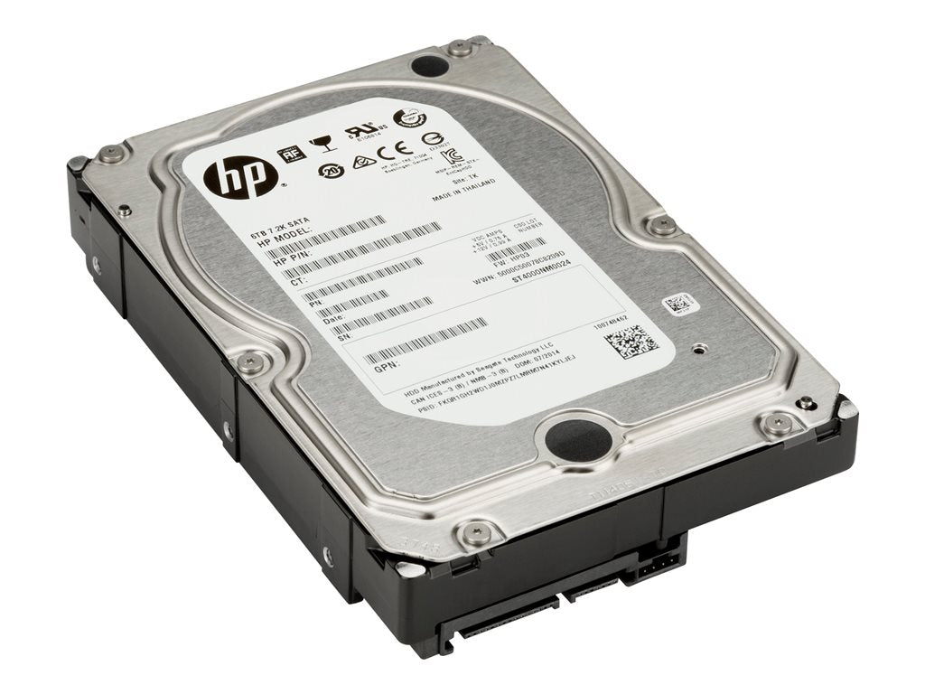 HP Enterprise - Hard drive - 6 TB - SATA - 7200 rpm - for Workstation Z2 G4, Z2 G5