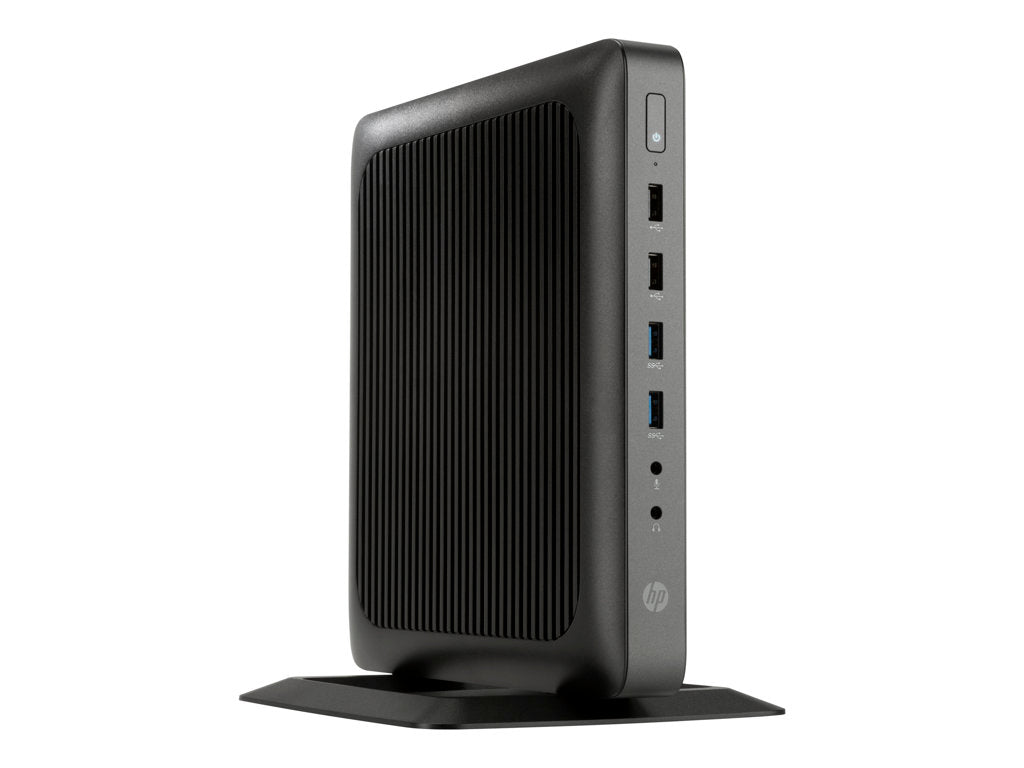 HP Flexible t620 - Thin client - tower - 1 x GX-415GA 1.5 GHz - RAM 4 GB - SSD 16 GB - Radeon HD 8330E - Gigabit