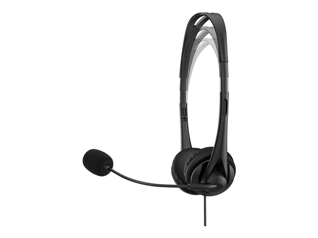HP G2 - Headset - on-ear - wired - 3.5 mm jack - shadow black - for HP 245 G9, 256 G8, 25X G9, 34; EliteBook 1040 G9;