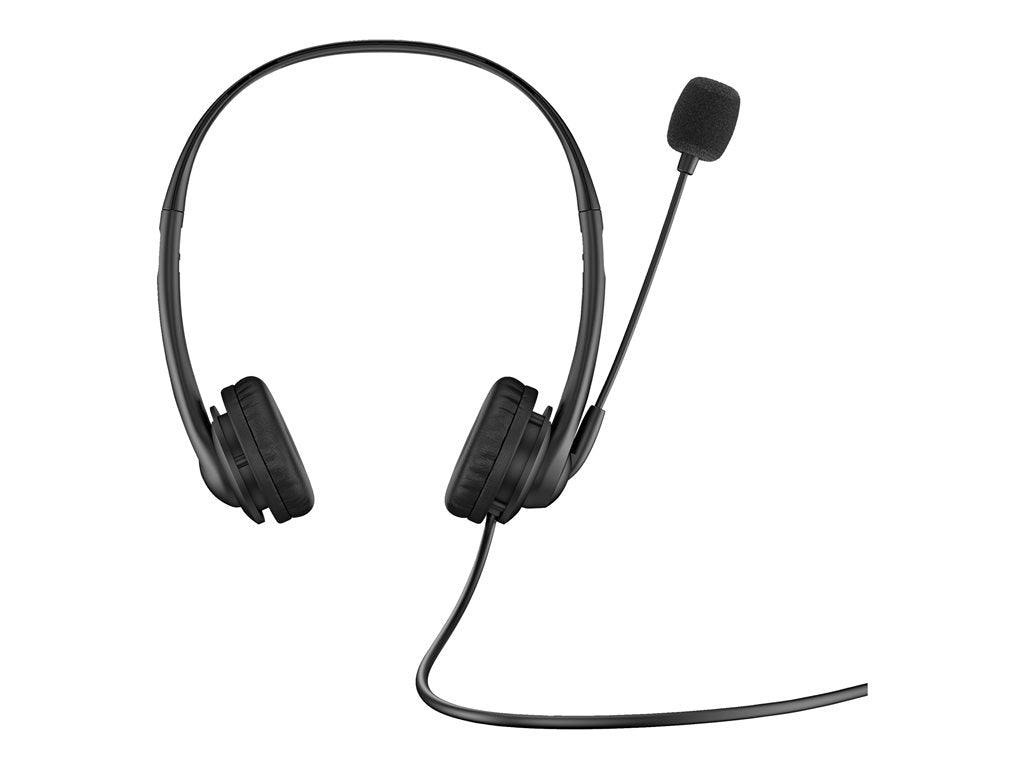 HP G2 - Headset - on-ear - wired - 3.5 mm jack - shadow black - for HP 245 G9, 256 G8, 25X G9, 34; EliteBook 1040 G9;