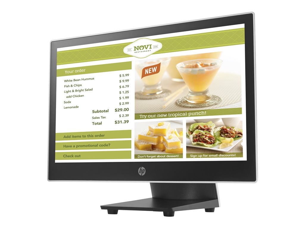 HP L7014 Retail Monitor - Head Only - LED monitor - 14 - 1366 x 768 @ 60 Hz - TN - 200 cd/mï¿½ - 500:1 - 16 ms -