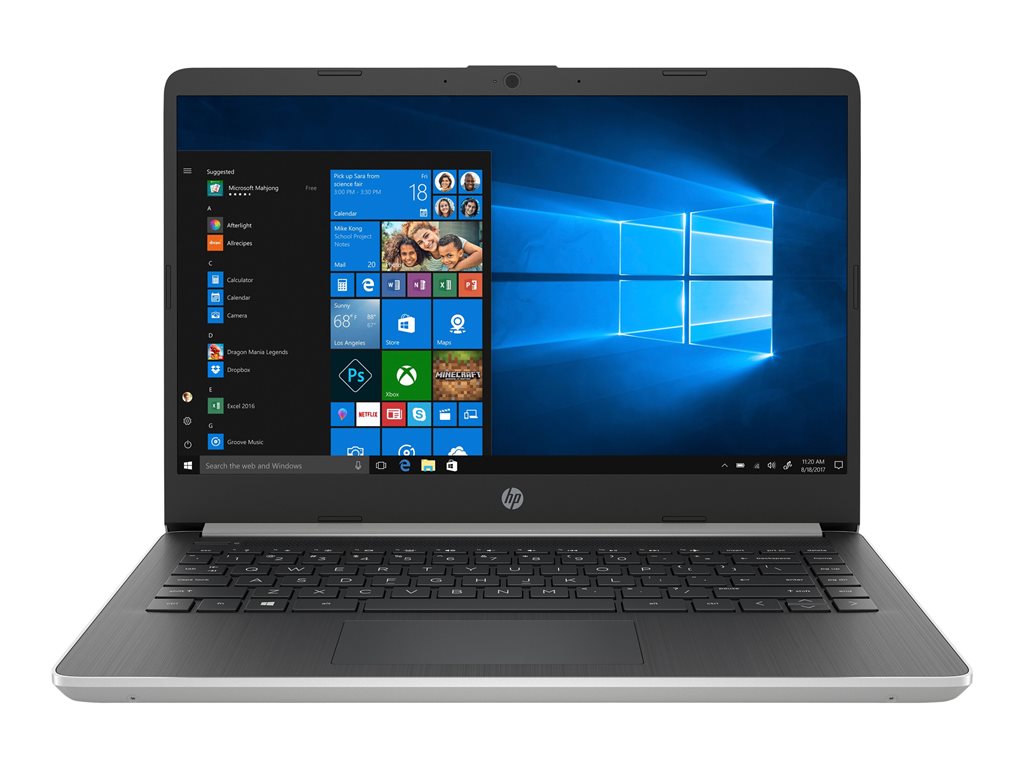 HP Laptop 14-dq0005cl - Intel Pentium Silver - N5000 / up to 2.7 GHz - Win 10 Home in S mode - UHD Graphics 605 - 4 GB