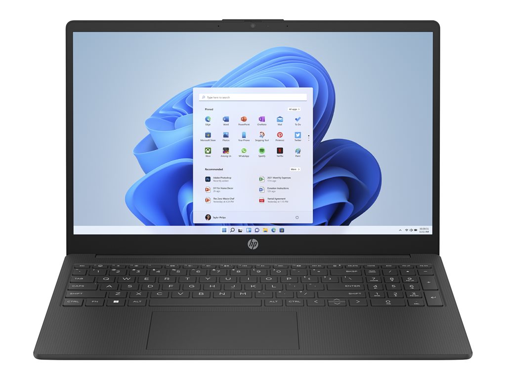 HP Laptop 15-fc0382nr - AMD Ryzen 3 - 7320U / up to 4.1 GHz - Win 11 Home - Radeon Graphics - 8 GB RAM - 256 GB SSD NVMe