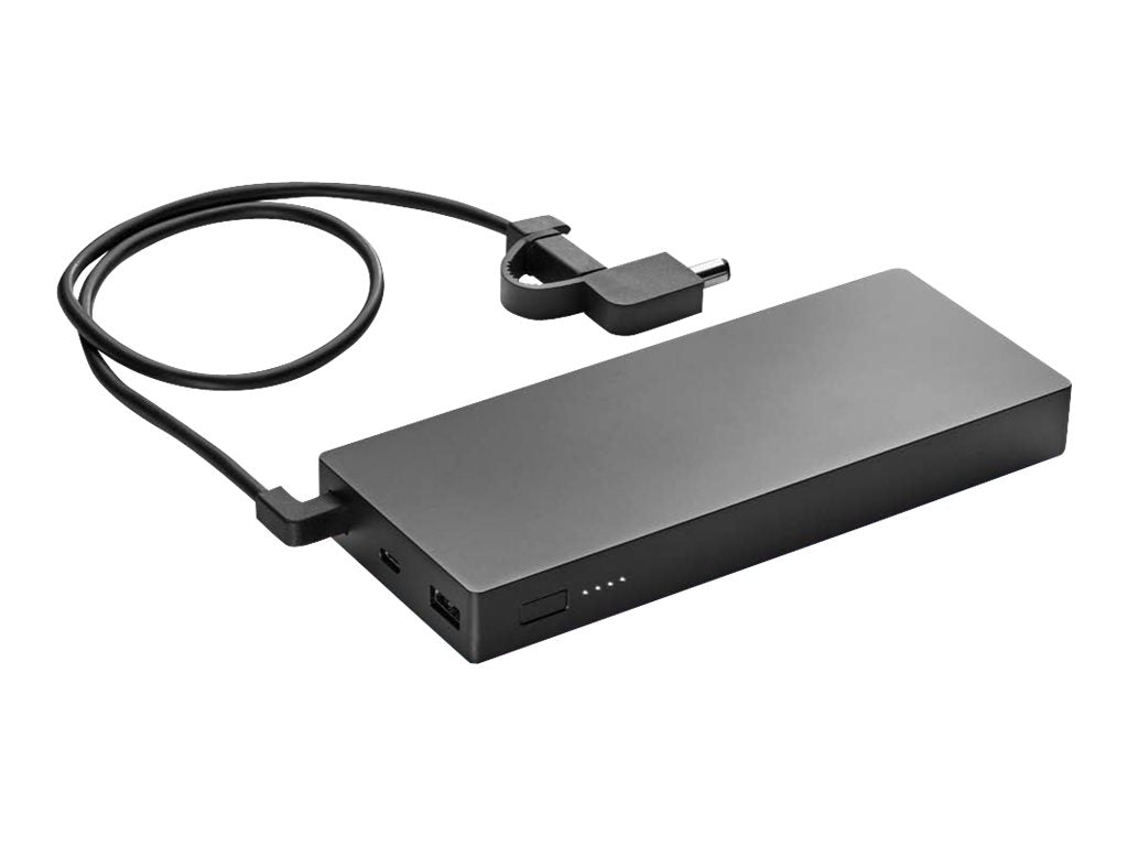 HP Notebook Power Bank - Power bank - 6-cell - 19200 mAh - 72 Wh - output connectors: 3 - black
