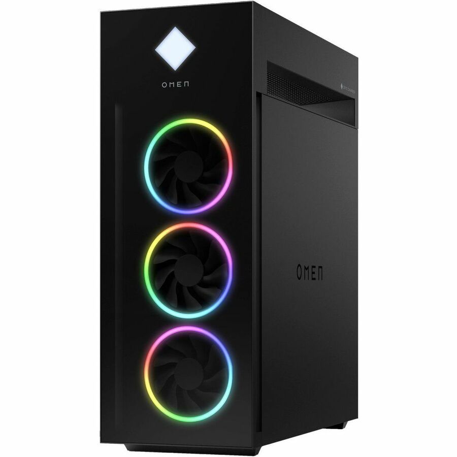 HP OMEN 45L GT22-0000i GT22-0129 Gaming Desktop Computer - Intel Core i7 12th Gen i7-12700KF Dodeca-core (12 Core) 3.60 GHz - 16 GB RAM DDR4 SDRAM - 1 TB M.2 PCI Express NVMe SSD - Tower - Black - Refurbished