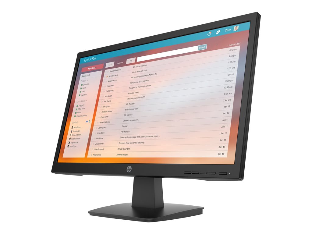 HP P22v G4 - P-Series - LED monitor - 22 (21.5" viewable) - 1920 x 1080 Full HD (1080p) @ 60 Hz - TN - 250 cd/mï¿½ -