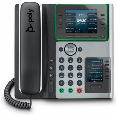 HP Poly Edge E400 IP Phone PoE-Enabled Corded Desktop
