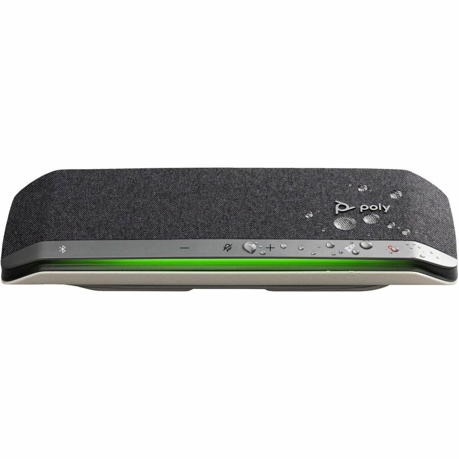 HP Poly Sync 40+ Speakerphone - USB - Microphone - Battery - Silver