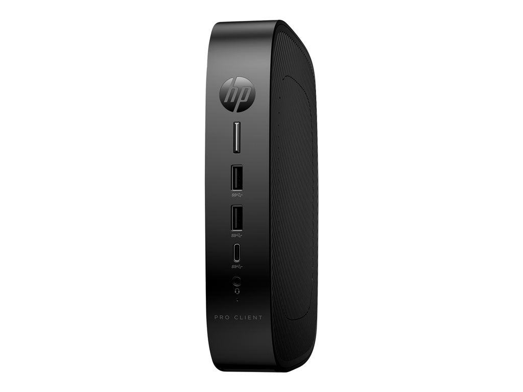 HP Pro t550 - Thin client - USFF 1 x Celeron J6412 / up to 2.6 GHz - RAM 8 GB - flash 64 GB - eMMC - UHD Graphics -