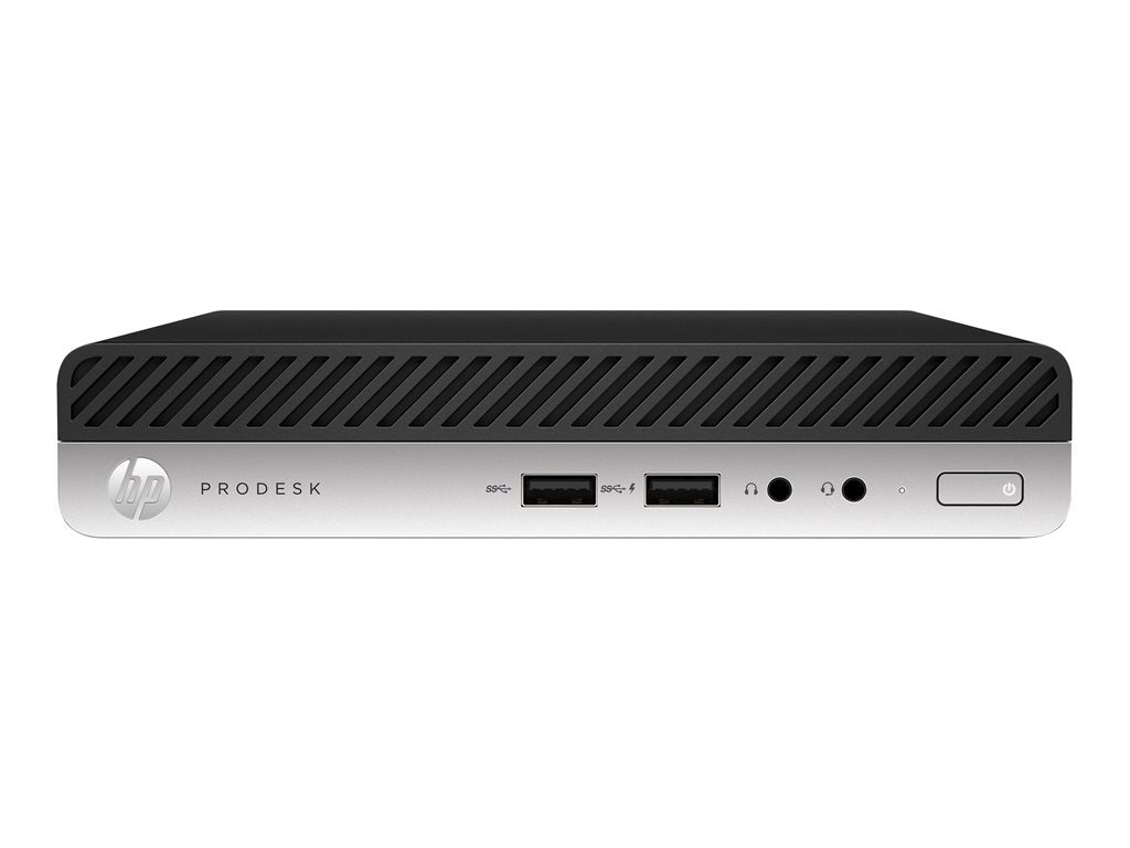 HP ProDesk 400 G4 - Mini desktop - Core i5 8500T / up to 3.5 GHz - RAM 8 GB - SSD 256 GB - TLC - UHD Graphics 630 -
