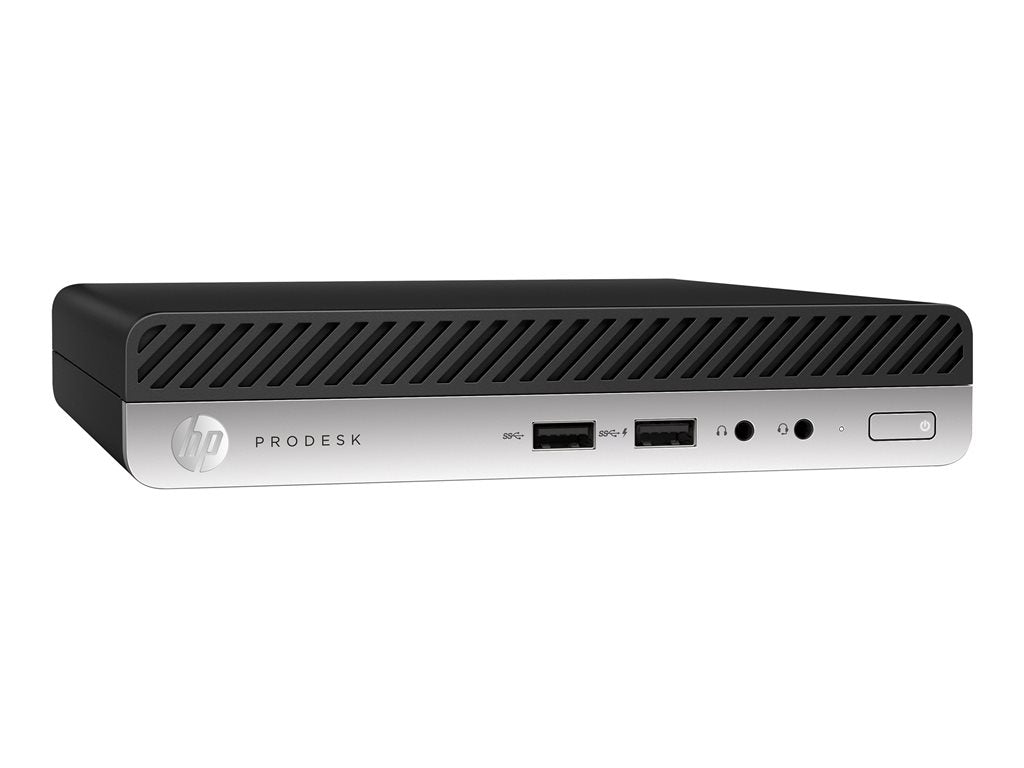 HP ProDesk 400 G4 - Mini desktop - Core i5 8500T / up to 3.5 GHz - RAM 8 GB - SSD 256 GB - TLC - UHD Graphics 630 -