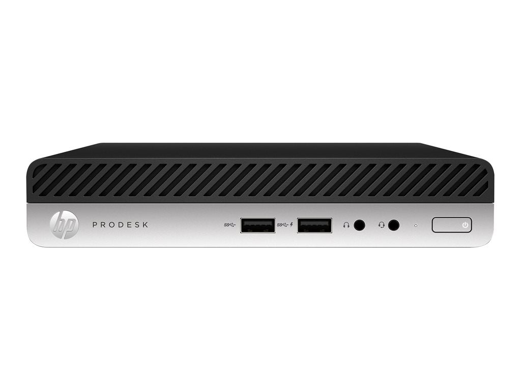 HP ProDesk 405 G4 - Mini desktop Ryzen 5 Pro 2400GE / up to 3.8 GHz - RAM 8 GB - SSD 256 GB - NVMe - Radeon RX Vega 11 -