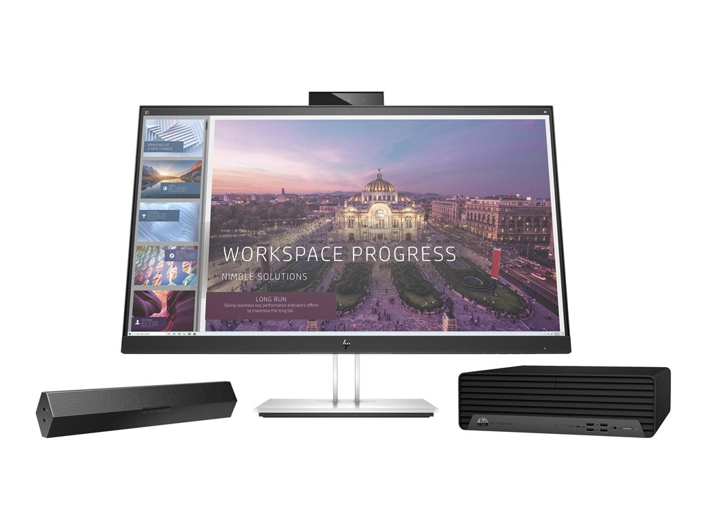 HP S101 - Sound bar - for monitor - 2.5 Watt - black (grille color - black) - for HP 280, 34, Z1 G9; Elite 600 G9, 800 G9; EliteDesk 5UU40AA