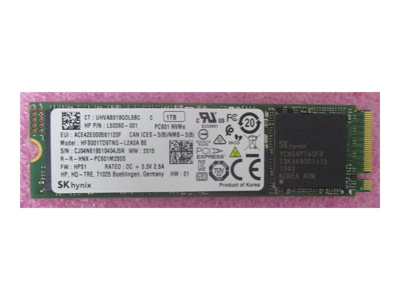 HP - SSD - 1 TB - internal - M.2 2280 - PCIe 3.0 x4 (NVMe)