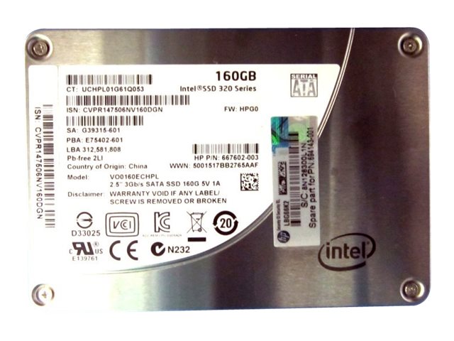 HP - SSD - 160 GB - internal - 2.5 - SATA 3Gb/s"