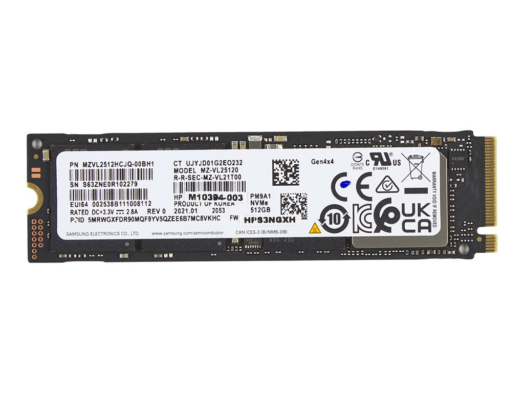 HP - SSD - 512 GB - internal - M.2 2280 - PCIe 4.0 x4 (NVMe) - for EliteBook 640 G11 Notebook, 665 G11 Notebook, 830 G11