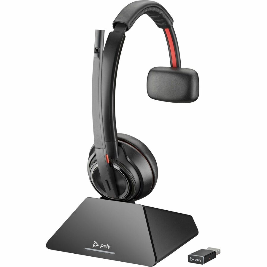 HP Savi 8210 UC DECT 1920-1930 MHz USB-A Headset - Mono - Wireless - Bluetooth/DECT -