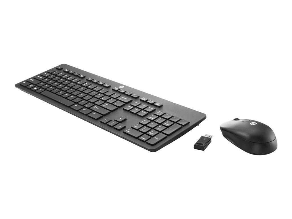 HP Slim - Keyboard and mouse set - wireless - 2.4 GHz - US
