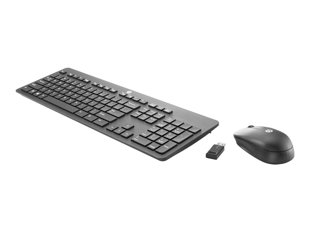 HP Slim - Keyboard and mouse set - wireless - 2.4 GHz - US - Smart Buy