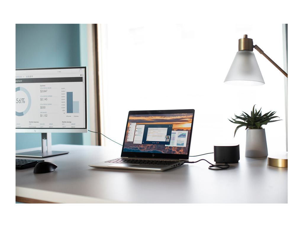 HP Thunderbolt Dock 230W G2 w/ Combo Cable - Docking station - VGA, DP, 2 x DP, Thunderbolt - 1GbE - 230 Watt