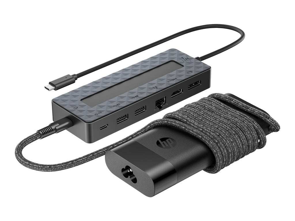 HP Universal - Docking station - USB-C - HDMI, DP - 10Mb LAN - with Laptop Charger - United States 9H0H9AA#ABA