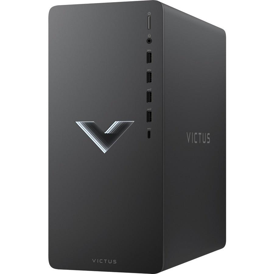 HP Victus TG02-0000a TG02-1040h Gaming Desktop Computer - Intel Core i7 13th Gen i7-13700F Hexadeca-core (16 Core) - 16 GB RAM DDR4 SDRAM - 1 TB M.2 PCI Express NVMe SSD - Tower - Mica Silver Metal
